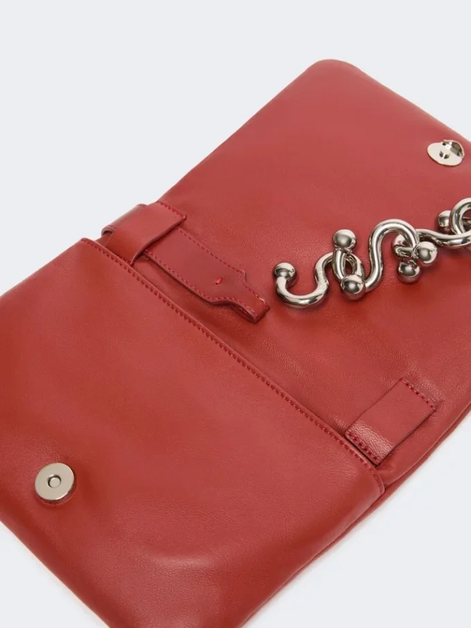 Soffy Mini-Tasche aus gepolstertem Nappaleder, ziegelrot Soffy Mini-Tasche aus gepolstertem Nappaleder, ziegelrot
