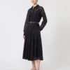 Spitzenhemdkleid, marineblau