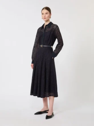 Spitzenhemdkleid, marineblau Spitzenhemdkleid, marineblau
