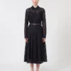 Spitzenhemdkleid, marineblau