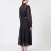 Spitzenhemdkleid, marineblau