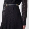 Spitzenhemdkleid, marineblau