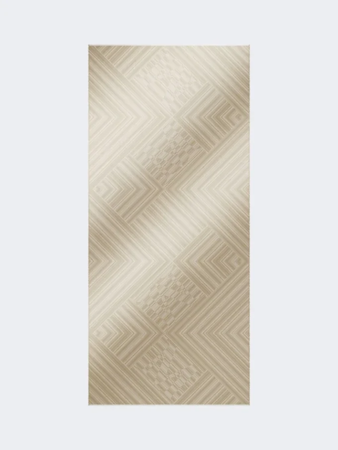 Stola aus Jacquard-Wolle und Seide, taubengrau Stola aus Jacquard-Wolle und Seide, taubengrau