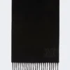 Stola aus Kaschmir mit Monogramm-Stickerei, schwarz Stola aus Kaschmir mit Monogramm-Stickerei, schwarz