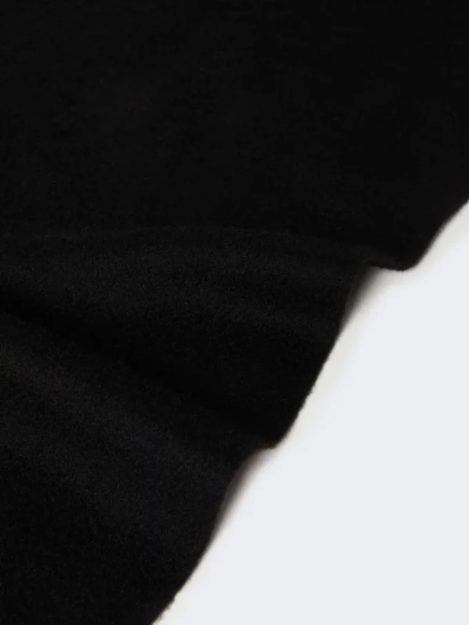 Stola aus Kaschmir mit Monogramm-Stickerei, schwarz Stola aus Kaschmir mit Monogramm-Stickerei, schwarz