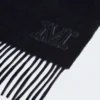 Stola aus reinem Kaschmir mit Monogramm-Detail, ultramarinblau