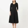 Stretch-Jersey-Kleid, schwarz Stretch-Jersey-Kleid, schwarz