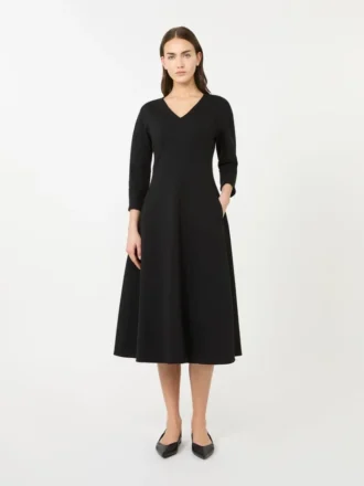 Stretch-Jersey-Kleid, schwarz Stretch-Jersey-Kleid, schwarz