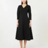 Stretch-Jersey-Kleid, schwarz Stretch-Jersey-Kleid, schwarz