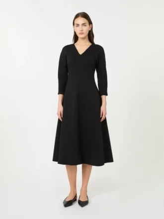 Stretch-Jersey-Kleid, schwarz Stretch-Jersey-Kleid, schwarz