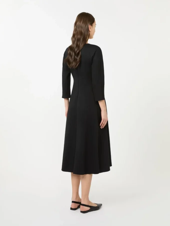 Stretch-Jersey-Kleid, schwarz Stretch-Jersey-Kleid, schwarz