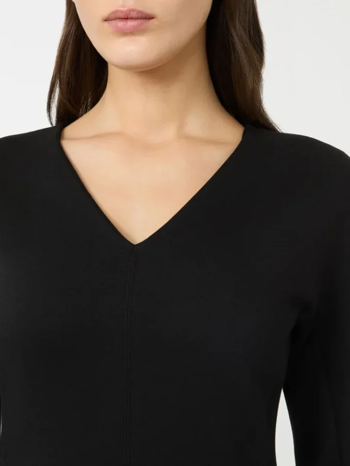 Stretch-Jersey-Kleid, schwarz Stretch-Jersey-Kleid, schwarz
