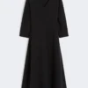 Stretch-Jersey-Kleid, schwarz Stretch-Jersey-Kleid, schwarz