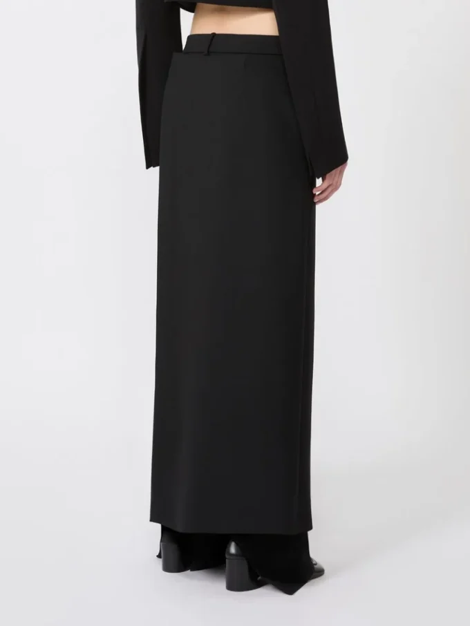 Stretch-Wollhose mit abnehmbarem Einsatz, schwarz Stretch-Wollhose mit abnehmbarem Einsatz, schwarz