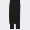 Stretch-Wollhose mit abnehmbarem Einsatz, schwarz Stretch-Wollhose mit abnehmbarem Einsatz, schwarz