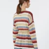 Strickjacke aus Leinen mit Gürtel, kirschrot Strickjacke aus Leinen mit Gürtel, kirschrot