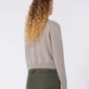 Strickjacke aus Wolle und Kaschmir, taubengrau