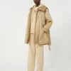 Wendbarer, wattierter Parka aus wasserabweisendem Canvas, beige Wendbarer, wattierter Parka aus wasserabweisendem Canvas, beige
