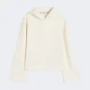 Sweatshirt aus Baumwolljersey, elfenbeinfarben