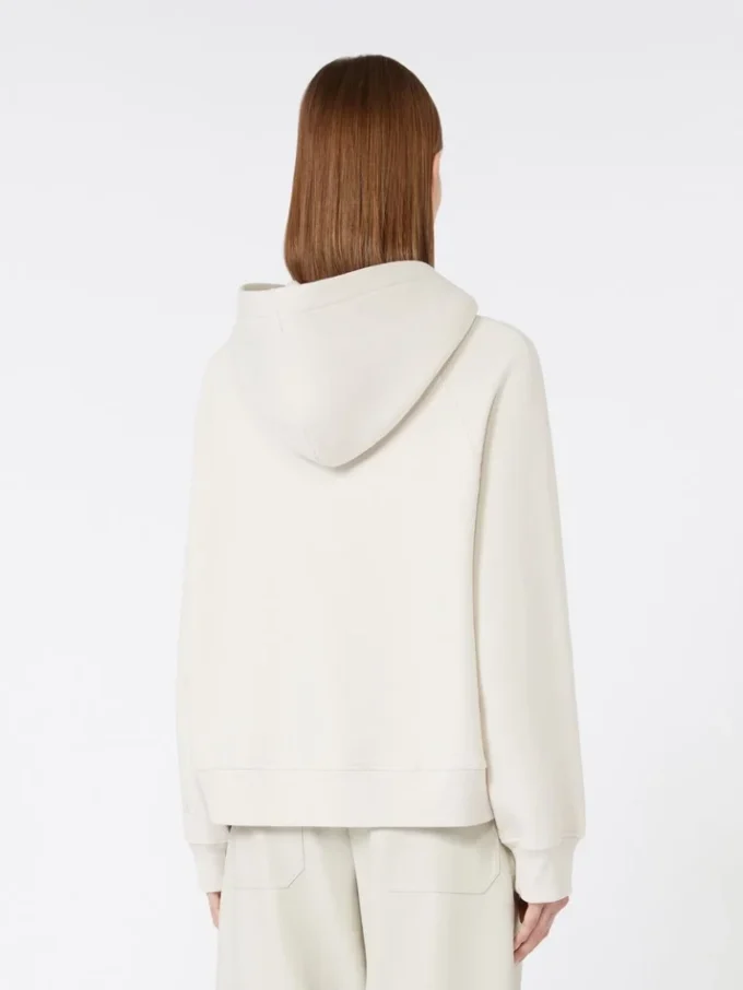 Sweatshirt aus Baumwolljersey, sandfarben Sweatshirt aus Baumwolljersey, sandfarben