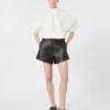 Sweatshirt aus Stretch-Baumwolle, elfenbeinfarben Sweatshirt aus Stretch-Baumwolle, elfenbeinfarben