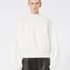 Sweatshirt aus Stretch-Baumwolle, elfenbeinfarben Sweatshirt aus Stretch-Baumwolle, elfenbeinfarben