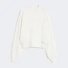 Sweatshirt aus Stretch-Baumwolle, elfenbeinfarben Sweatshirt aus Stretch-Baumwolle, elfenbeinfarben