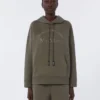 Sweatshirt aus technischem Baumwolljersey, khaki Sweatshirt aus technischem Baumwolljersey, khaki