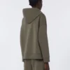 Sweatshirt aus technischem Baumwolljersey, khaki Sweatshirt aus technischem Baumwolljersey, khaki