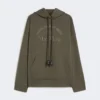 Sweatshirt aus technischem Baumwolljersey, khaki Sweatshirt aus technischem Baumwolljersey, khaki