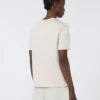 T-Shirt aus Baumwolle und Modal, beige T-Shirt aus Baumwolle und Modal, beige