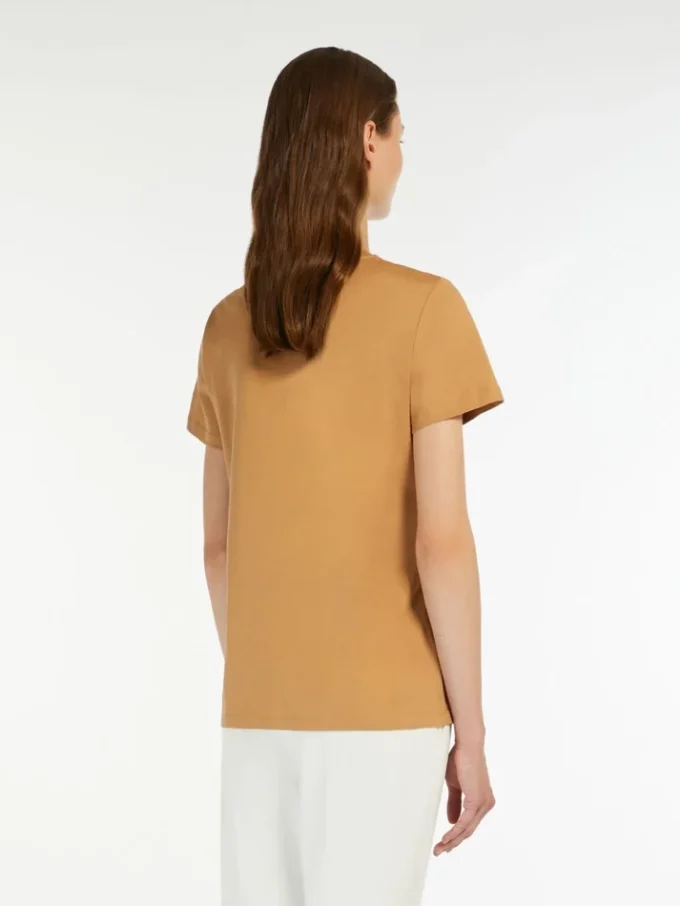 T-Shirt aus Baumwolljersey, kamel T-Shirt aus Baumwolljersey, kamel