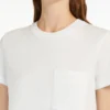 T-Shirt aus Baumwolljersey, optisches Weiß T-Shirt aus Baumwolljersey, optisches Weiß