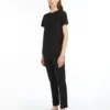 T-Shirt aus Baumwolljersey, schwarz