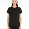 T-Shirt aus Baumwolljersey, schwarz
