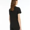 T-Shirt aus Baumwolljersey, schwarz
