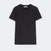 T-Shirt aus Baumwolljersey, schwarz