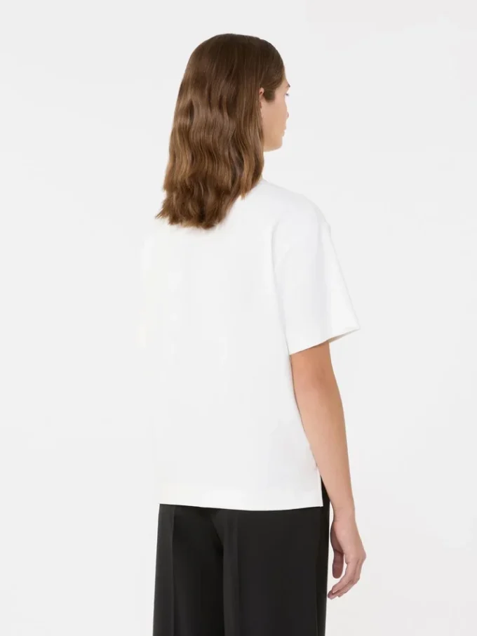 T-Shirt aus Baumwolljersey, weiß T-Shirt aus Baumwolljersey, weiß