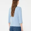 T-Shirt aus Stretch-Baumwolle, hellblau T-Shirt aus Stretch-Baumwolle, hellblau