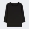 T-Shirt aus Stretch-Baumwolle, schwarz T-Shirt aus Stretch-Baumwolle, schwarz