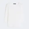 T-Shirt aus Stretch-Baumwolle, weiß T-Shirt aus Stretch-Baumwolle, weiß