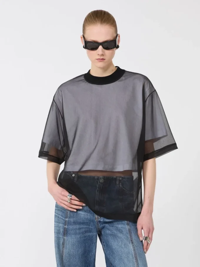 T-Shirt mit Baumwollüberzug, optisches Weiß T-Shirt mit Baumwollüberzug, optisches Weiß