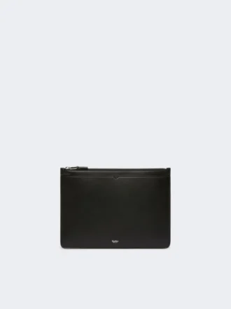 Tablet-Hülle aus Leder, schwarz