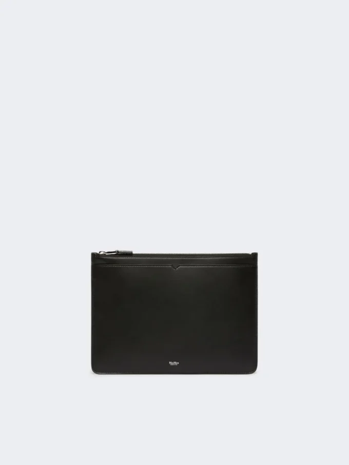 Tablet-Hülle aus Leder, schwarz Tablet-Hülle aus Leder, schwarz