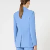 Taillierter Blazer aus Wollkrepp, hellblau Taillierter Blazer aus Wollkrepp, hellblau