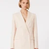 Taillierter Blazer aus Wollkrepp, rosa Taillierter Blazer aus Wollkrepp, rosa