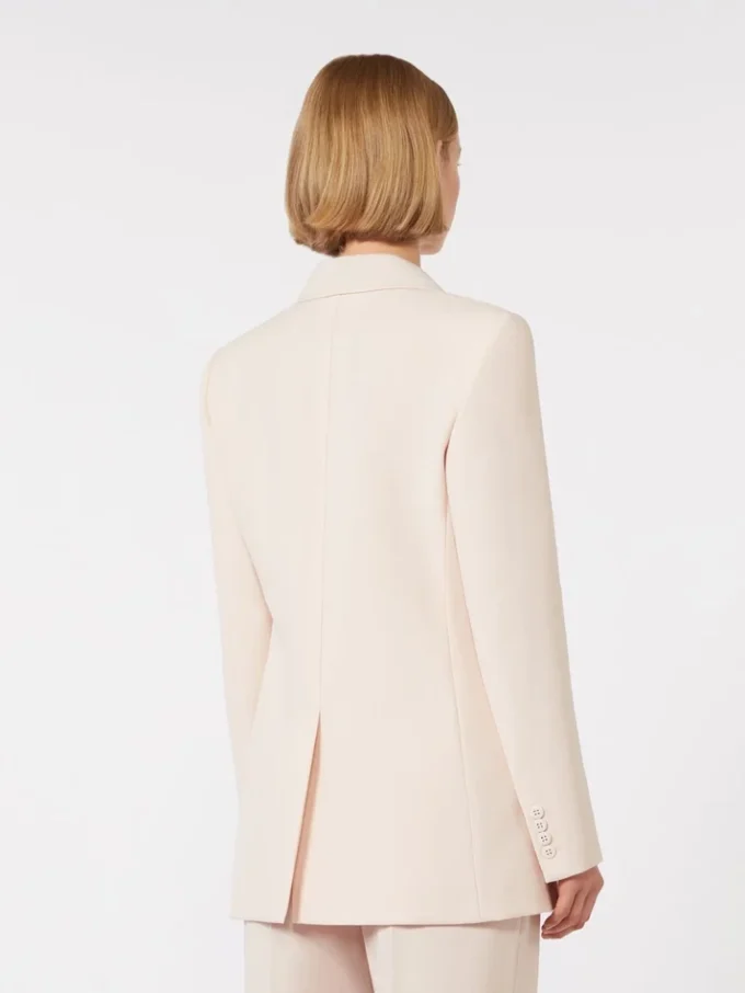 Taillierter Blazer aus Wollkrepp, rosa Taillierter Blazer aus Wollkrepp, rosa