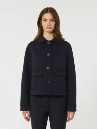 Technische Jersey-Jacke, marineblau