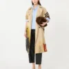 Trenchcoat aus gemustertem, wasserabweisendem Gabardine, Skin Orient Trenchcoat aus gemustertem, wasserabweisendem Gabardine, Skin Orient