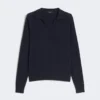 Viskose-Rollkragenpullover, marineblau Viskose-Rollkragenpullover, marineblau